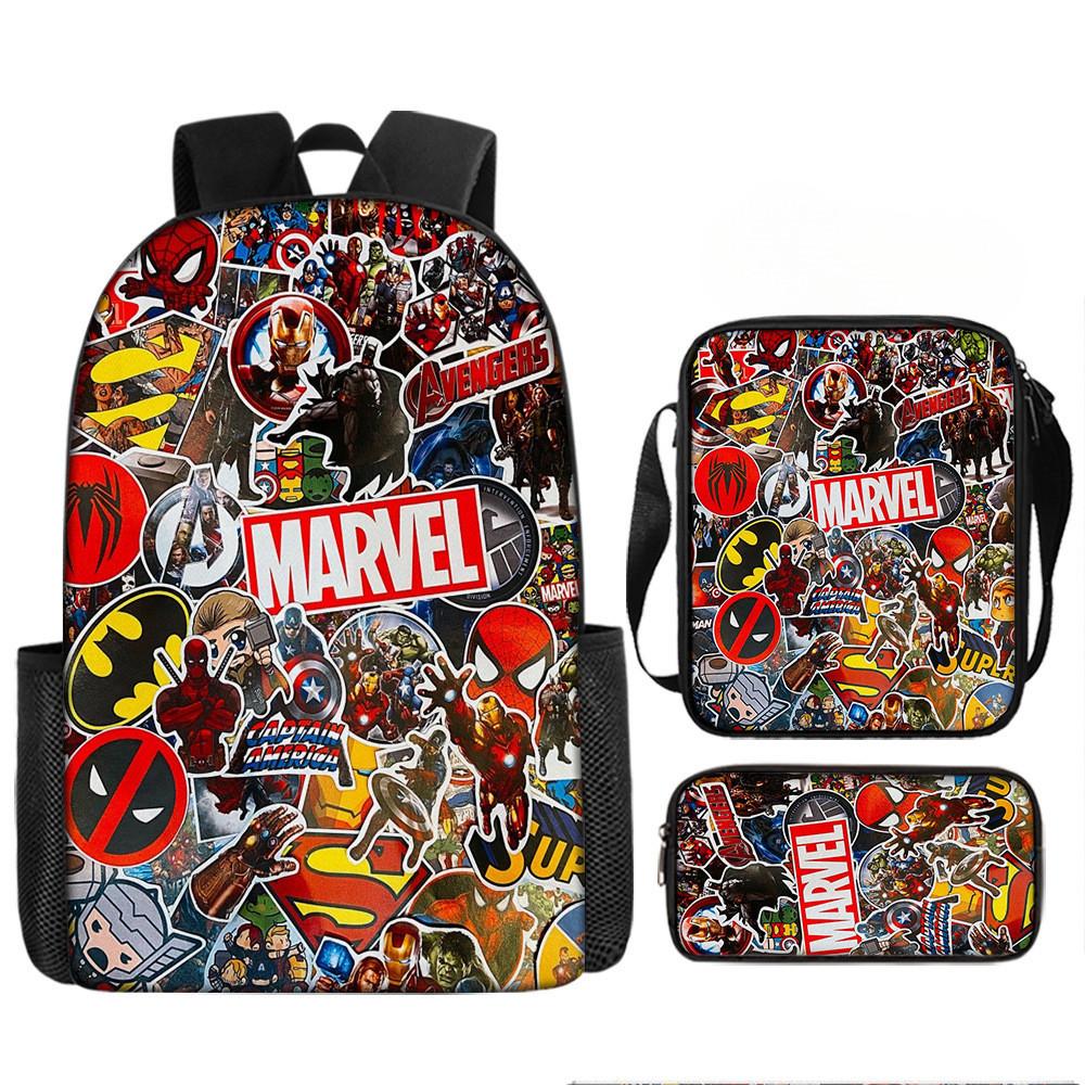 Printed Backpack Cartoon Schoolbag Pencil Bag Bag Shoulder
