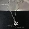 Gothic Charm Heart Teeth Pendant Silver Color Punk Necklace Sweet Cool Y2K Necklace  Women Men
