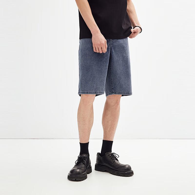 Мужские мягкие вельветовые джинсовые полосатые шорты PEACEBIRD