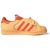 Adidas Originals Melting Sadness X  Superstar Leather Comfortable Versatile Durable Breathable Low-Top Sneakers Unisex Sneakers Orange ID9475