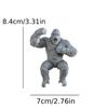 Креативная статуэтка-топпер для монитора 'Рычащий гориллу' 3D-печать, Серый обезьяний орнамент для полок монитора, Декор для офиса