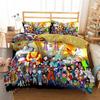 2D Print Anime Dragon Ball Super Saiyan Son Goku Duvet Cover Bedding Set Double Twin For Kids Bedclothes Quilt Cover Gi