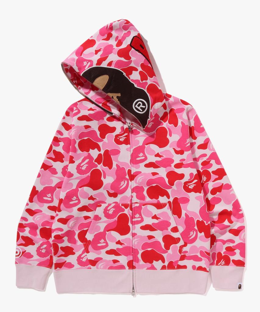 Bape Abc Camo Second Ape Full Zip Hoodie (M) Pink