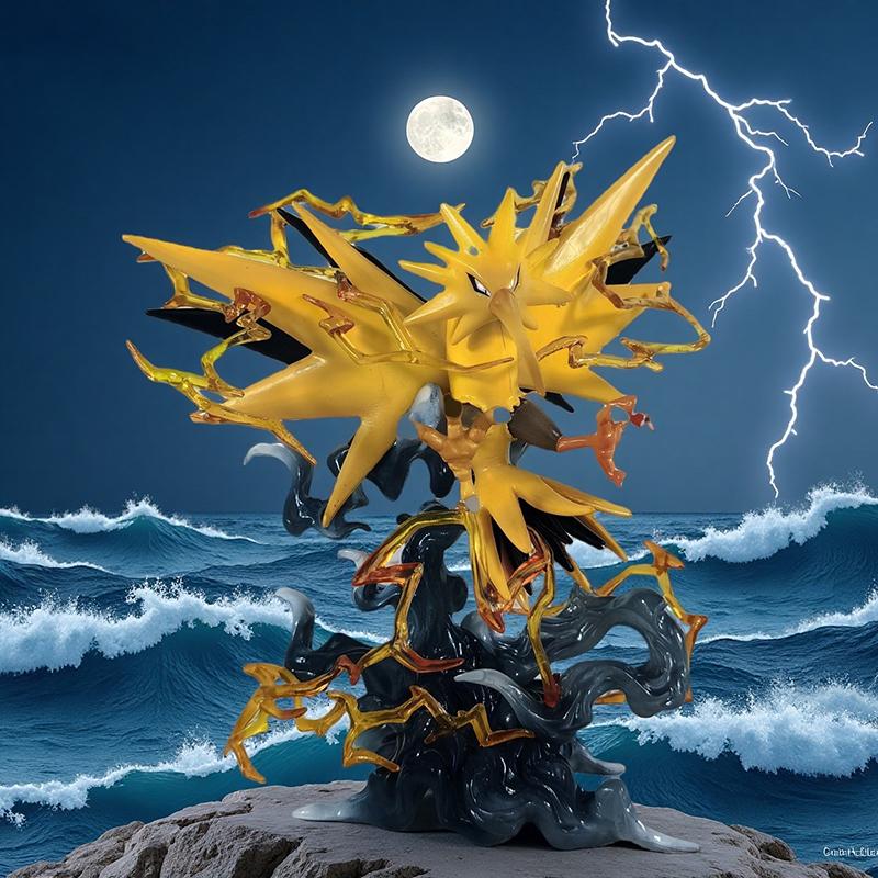 Pokemon Zapdos Anime Figure Action Position Zapdos Figures Model Statue Doll Collection Desk Decoration Toys Kids Birthday Gifts