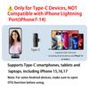 Type-C Port Professional Wireless Lavalier Microphone for Smartphones, Computers, Tablets, Plug and Play