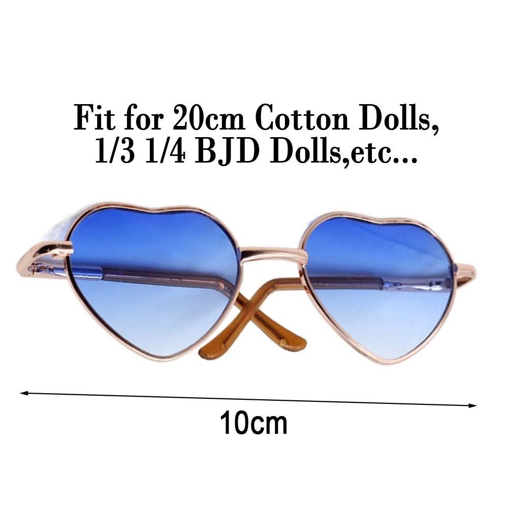 Mini Plush Doll Accessories Glasses Clothes Cute Heart Frame Plush Doll Eyeglasses For 20cm Dolls
