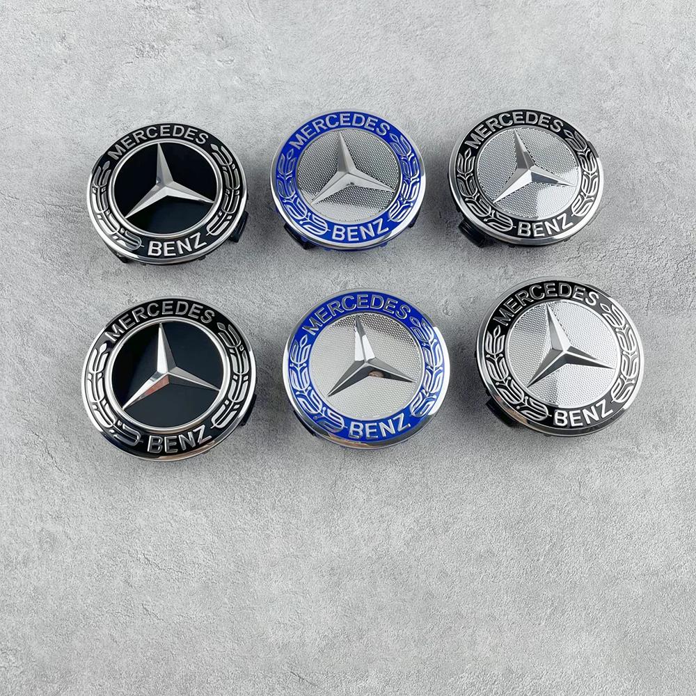 4 шт. 75 мм Колпачок ступицы колеса Эмблема Замена Для Mercedes Benz AMG C180 C200 E260 E300 ML350 W23 W204 W20 W210 W211 A1714000025