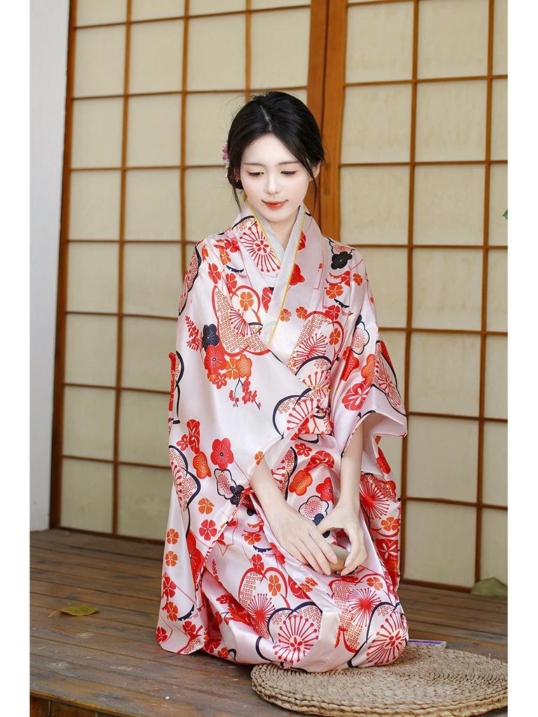 Кимоно-халат Весна/Лето 2026 - Японское платье-сауна для принцессы с милым бантом