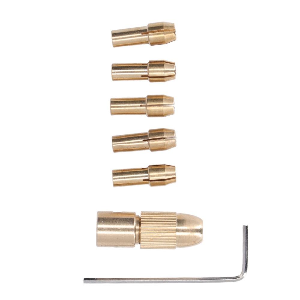 3 sets 0.5-3mm Capacity Brass Drill Chuck 4 Jaw Rotary Tool Chuck Mini Drill Chuck For Rotary Tools