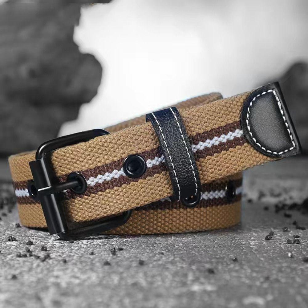 Модные ремни с пряжкой из сплава, дышащий плетеный пояс, нейлоновый холщовый ремень для занятий спортом на открытом воздухе