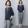 Sports Suit Women's Spring and Autumn Fashion with A Complete Set of Casual Small Sweater Two-piece Suit