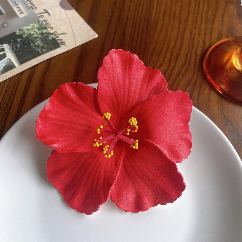 Гавайская красочная заколка для волос с цветком для женщин, девушек, романтическая богемная заколка для волос с цветком, заколки-уточки, аксессуары для волос