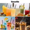 Cocktail Straw with Straw Brush Beverage Drink Tube Flexible Plastic Straw Wedding Party Supplies