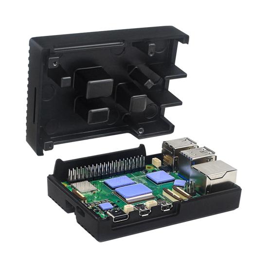 Алюминиевый корпус с радиатором материнской платы для Raspberry Pi 5, сверхмощный антикоррозийный металлический корпус для материнской платы с пассивным охлаждением, корпус