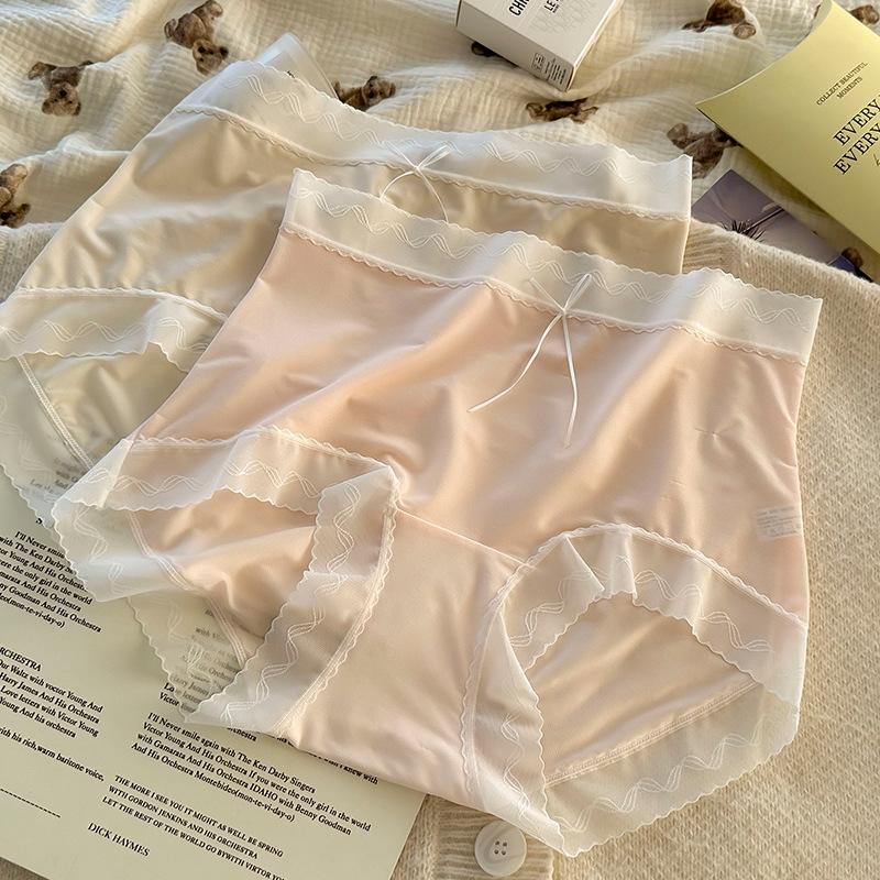 Women's High Waist Lace Lace Mesh Sexy Pure Air Lift Hip Breathable Underwear