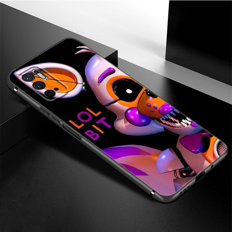 Чехол Fnaf Animatronics для телефона Xiaomi Redmi Note 10 9 Pro Max 10S 10T 9A 9C 9S 9T 8A 8T 8 7 Pro, мягкий черный чехол из ТПУ