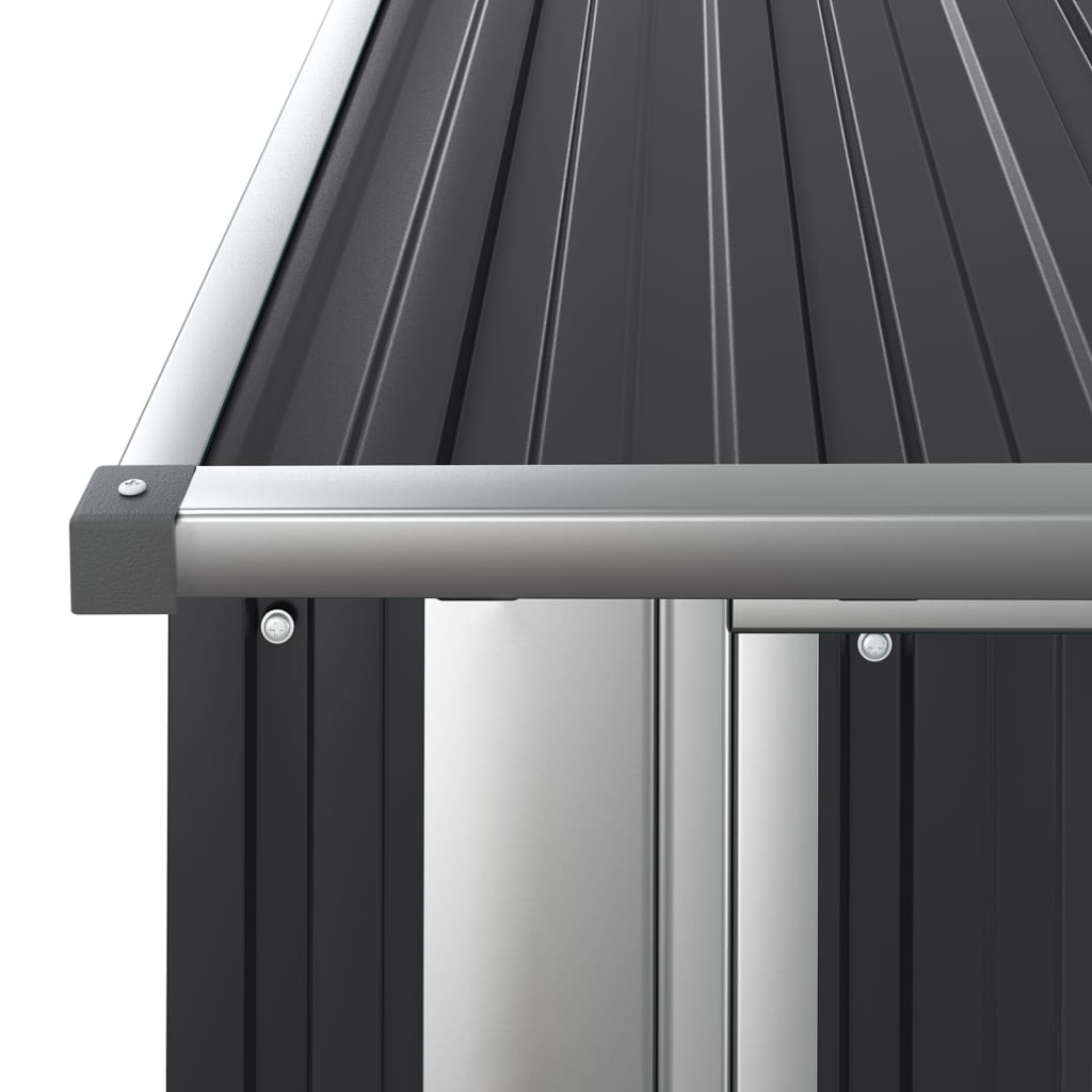 Garden Shed Anthracite 180.5 x 97 x 209.5 cm Galvanized Steel