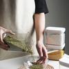 Герметичный пластиковый контейнер для пищевых продуктов Кухонная банка для хранения сыпучих продуктов с надежной крышкой для сохранения свежести
