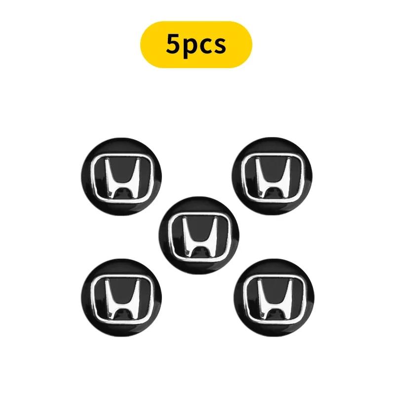2/5/10pcs Car Remote Key Logo Metal Emblem Stickers For Honda Civci FIT CRV Accord Jazz HRV Stepwgn Prelude Insight Accessories TR6