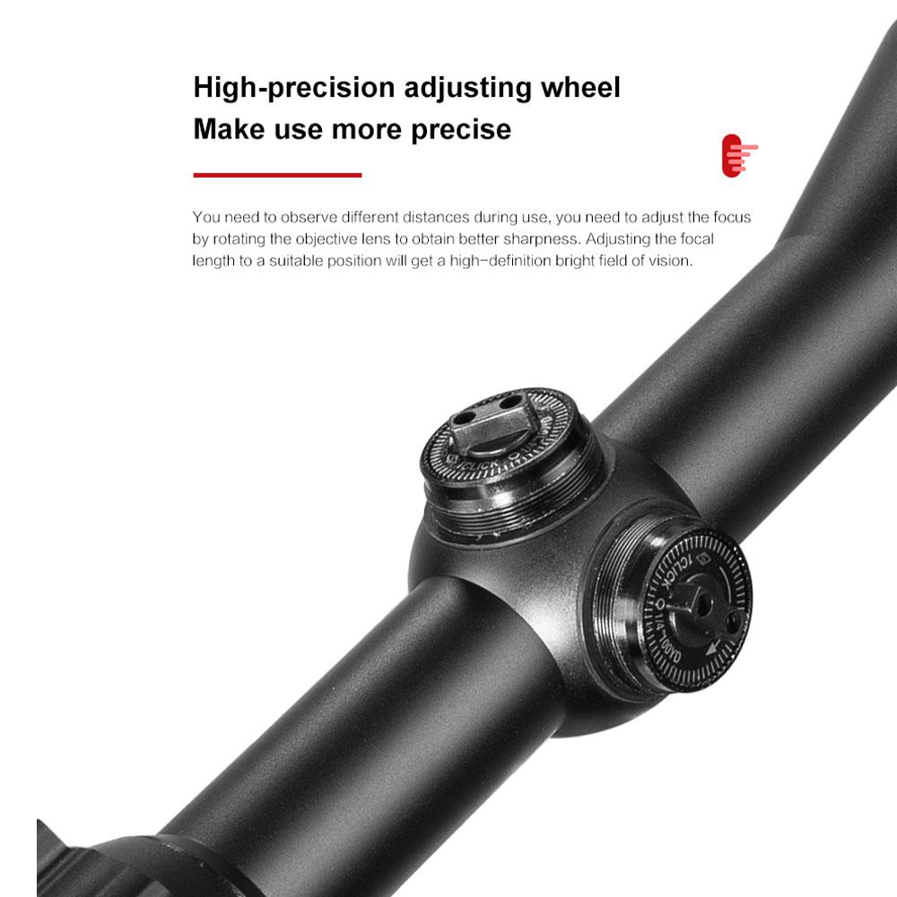 4-16X40 AOE Телескопическая линза для винтовки, оптика для франкотирадора, цветная дорадо, тактическая, Rojo, Verde