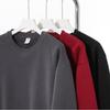 Mens Oversized Crewneck Sweatshirt Thick Fleece Lined Cotton Blend
