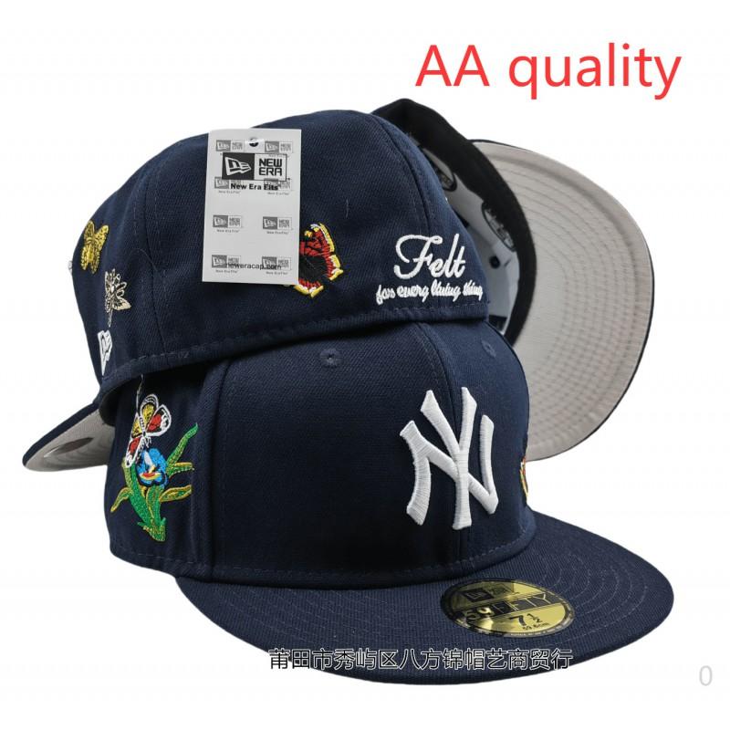 MLB Baseball Cap AA Flat Brim Fashion Sun Hat Men Women