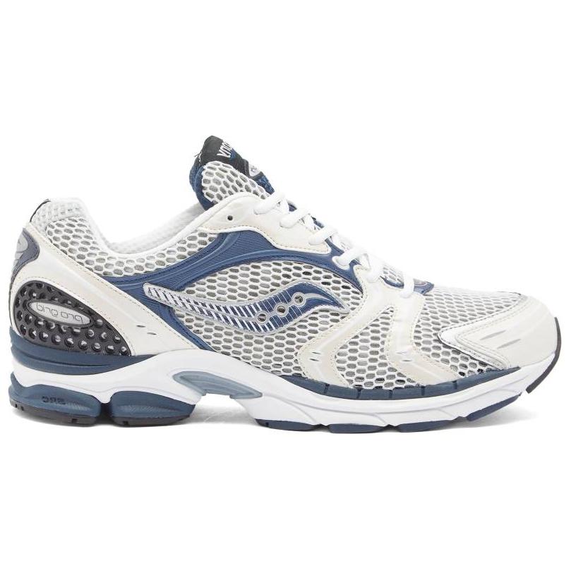 SAUCONY ProGrid Triumph Victory 4 Нескользящие износостойкие низкие беговые кроссовки Мужские Серый Синий S7070412