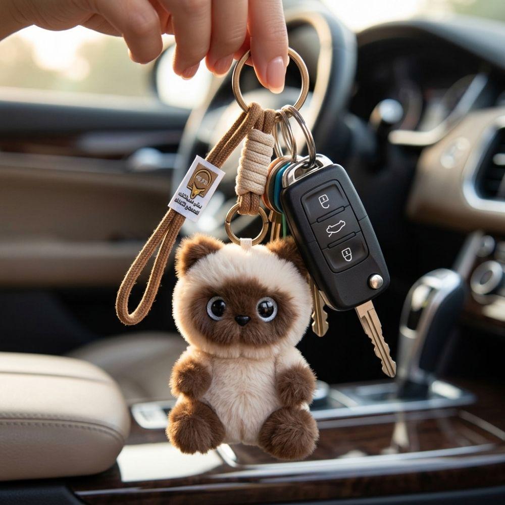 Plush Cat Bag Pendant Soft Fluffy Backpack Charm New Pendant Charm Bag Decoration
