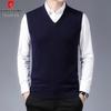 Pierre Cardin Men's 100% Merino Wool V-Neck Vest
