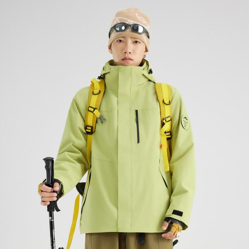 3-in-1 Waterproof Windproof Hiking Jacket With Removable Fleece Liner Men Women Outdoor Camping Trekking