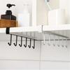 Kitchen Iron Art Seamless Nail Free Hook Cabinet Storage Rack