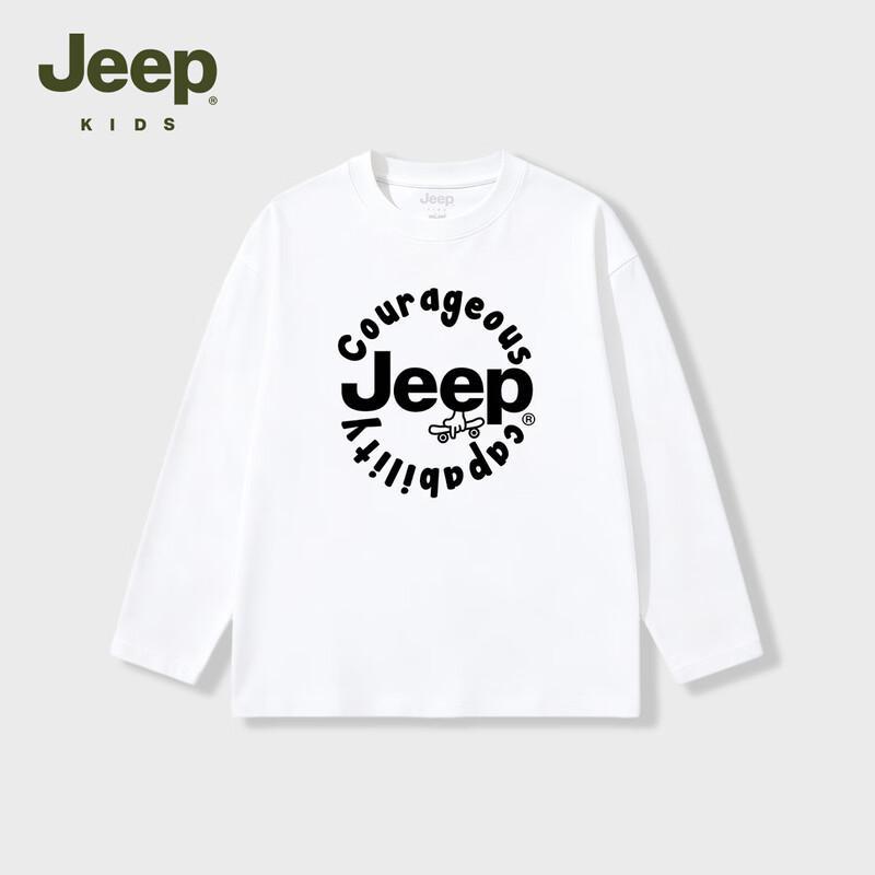 JEEP Children's Long Sleeve Cotton Crewneck T-Shirt