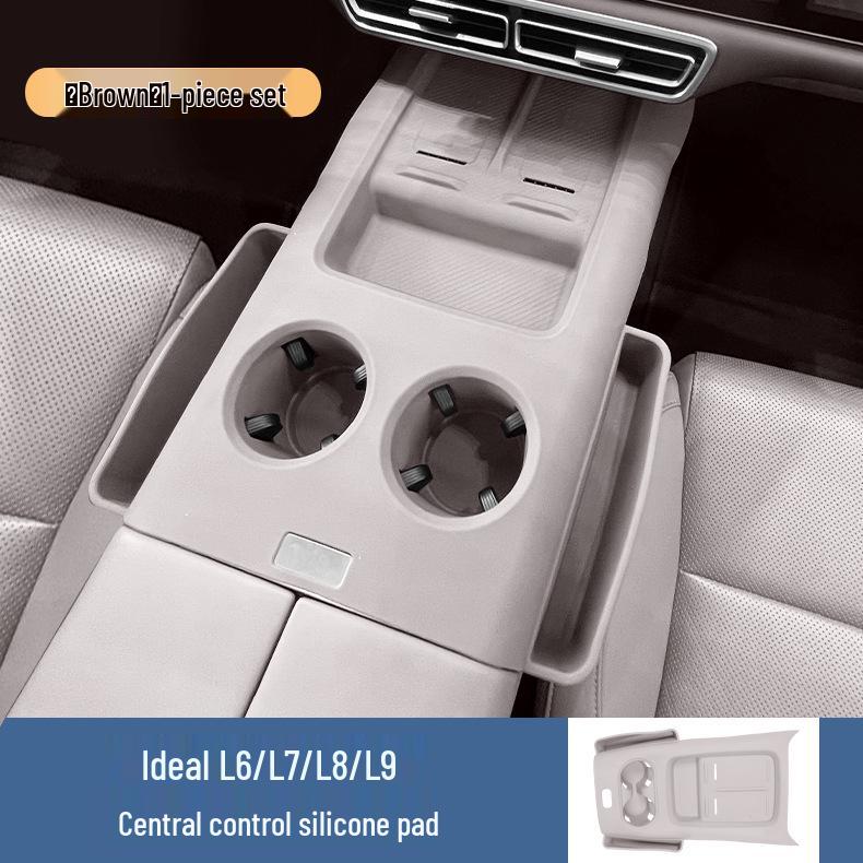 Силиконовая подставка с беспроводной зарядкой и подстаканник для Ideal L6-L9: Защита рычага переключения передач и обновление интерьера