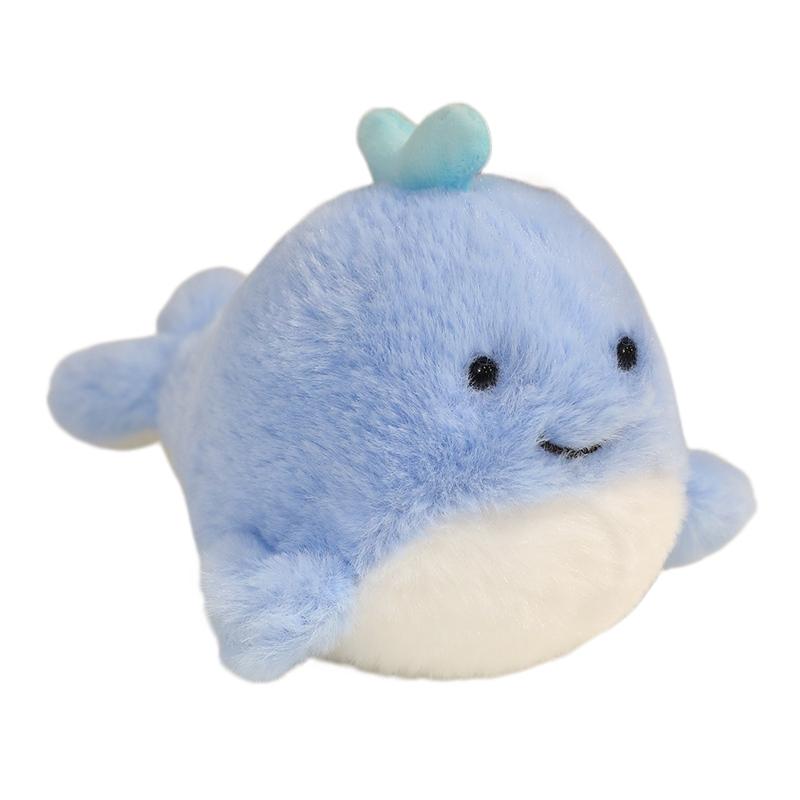 Cute Sea Animal Plush Toys Set - Manta Ray Dolphin Seal Octopus Seahorse Crab Clownfish Stuffed Dolls for Kids Funny Room Decor