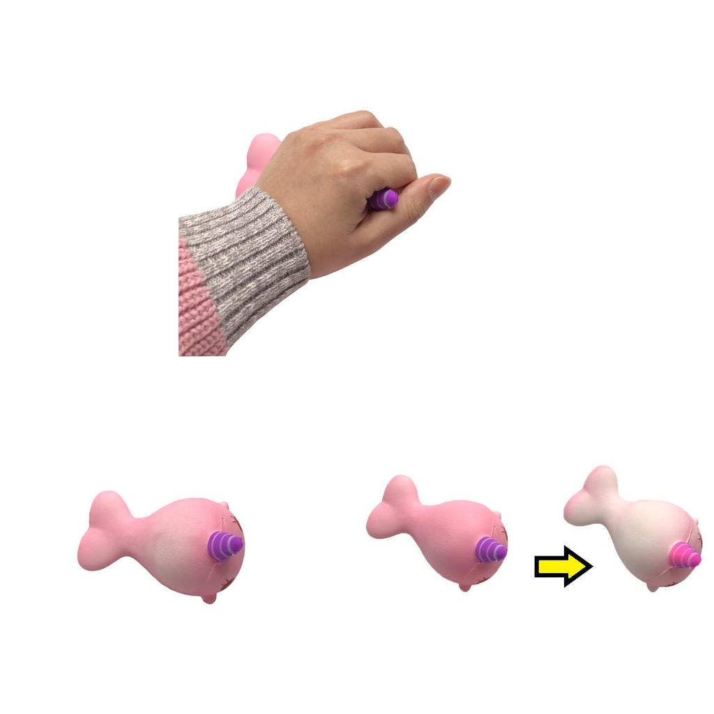 Squishy Whale Thermo Color Change Toy With Pu Foam For Kids And Collectors