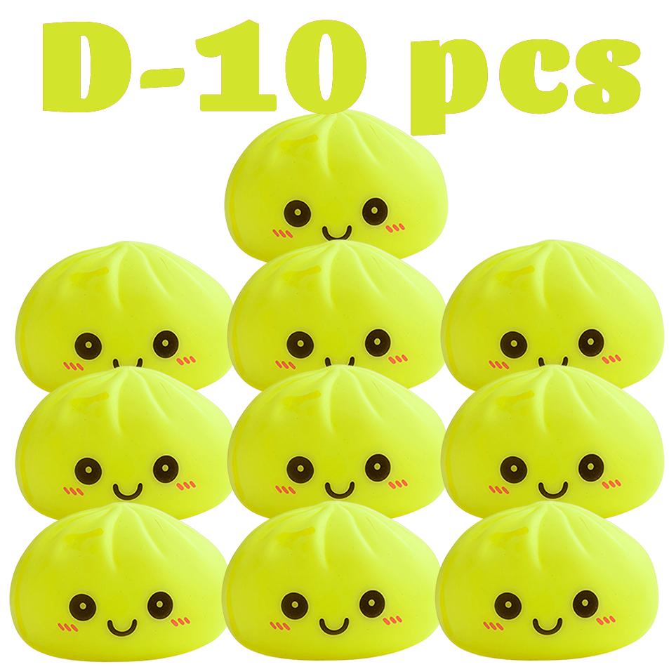 Luminous Colored Steamed Dumpling Squeezing Toy Soft Decompression Colored Lamp Luminescence For Anxiety And Bedroom Decoration
