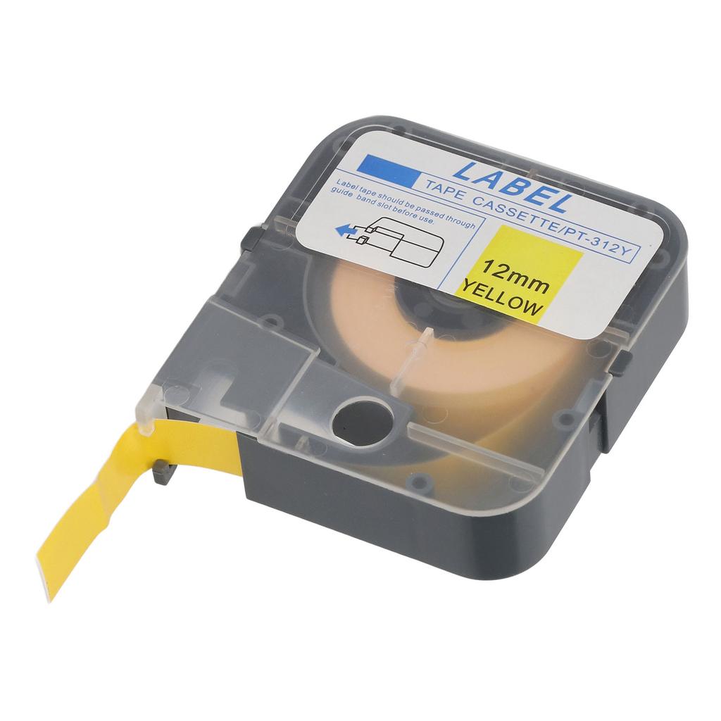 Label Tape for MAX Line Machine LM 380E LM 390A LM 370A LM 380A LM 380EZ 12mm 26.2ft Yellow Self Adhesive Label Tape