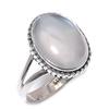 Natural Rainbow Moonstone Gemstone 925 Solid Sterling Silver Gift Ring S.9 G6e26
