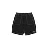 Выстиранные короткие черные унисекс шорты P28ST043