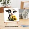 Framed Animal Paint By Numbers Kit For Beginner Cow Diy Picture By Number Kits Drawing Kit Color By Number For Home Decors