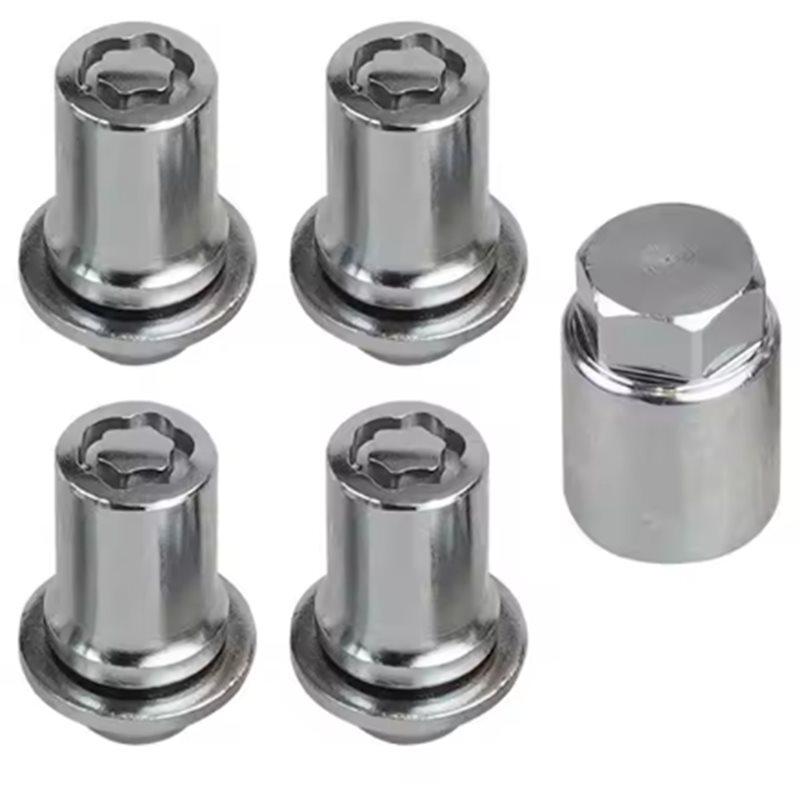 NEW-For Toyota Lexus M14/ X1.5 Wheel Lock Lug Nuts Set 00276-00900 00276-00901 4Nuts+ 1 Key 45MM/44MM Height
