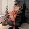 Christmas Fun Sexy Lingerie Set Perspective Plus Size Mesh Cosplay Christmas Elk