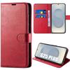 Protective Case - BOOLING - for Samsung Galaxy S25 Plus - Shockproof - Synthetic Leather - Red