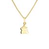 Children's Pendant - LÉA &; ARTHUR - RABBIT Motif - 375 Yellow Gold - Quality Jewelry - Gift Bag Included