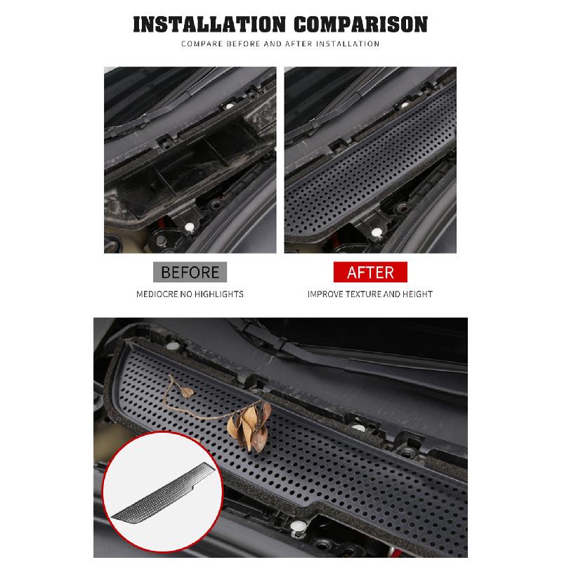 Для Tesla Model 3 17-19 Защитная декоративная накладка воздуховода Защита от засорения