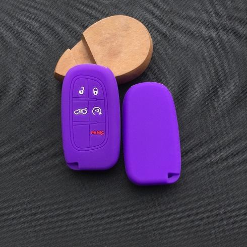 silicone car key cover case for Jeep Cherokee DODGE RAM Durango Chrysler 5button key