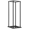 VidaXL Firewood Rack with Base Black 37x37x113 Cm Steel
