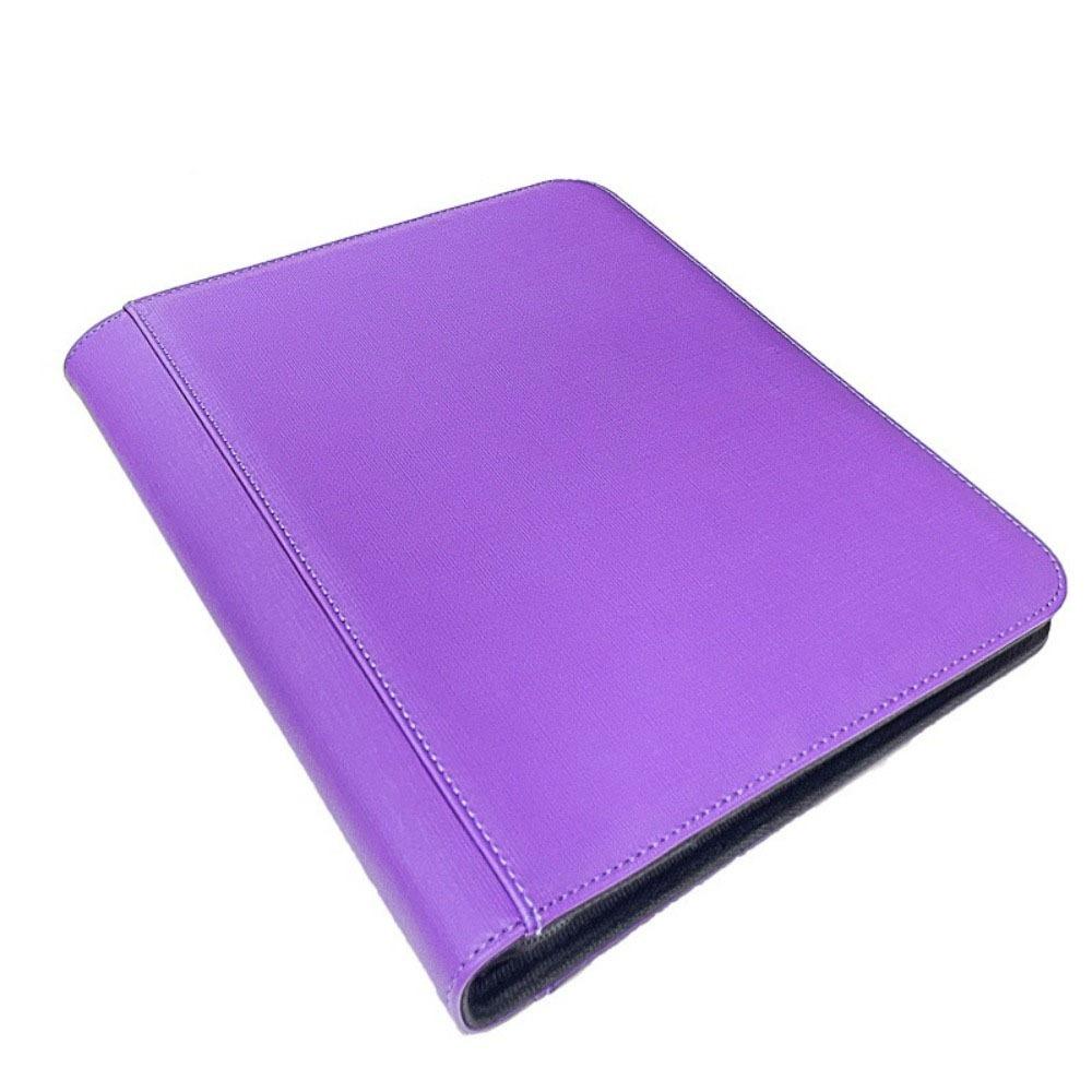 4 Pocket Toploader Binder PU Game Card Album Durable Toploader Album For Trading Cards