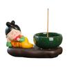 Traditional Cartoon Girl Incense Burner Creative Cute Sticks Incense Tray  Housewarming Gift
