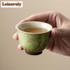 2 шт./набор Kiln Change Starry Sky Green Tea Cup Master Single Cup Small Tea Bowl Chinese Meditation Cup Кружки Kung Fu Tea Set 40 мл